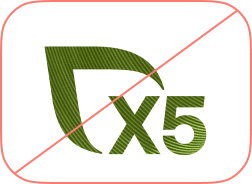 пример неправильного использования логотипа